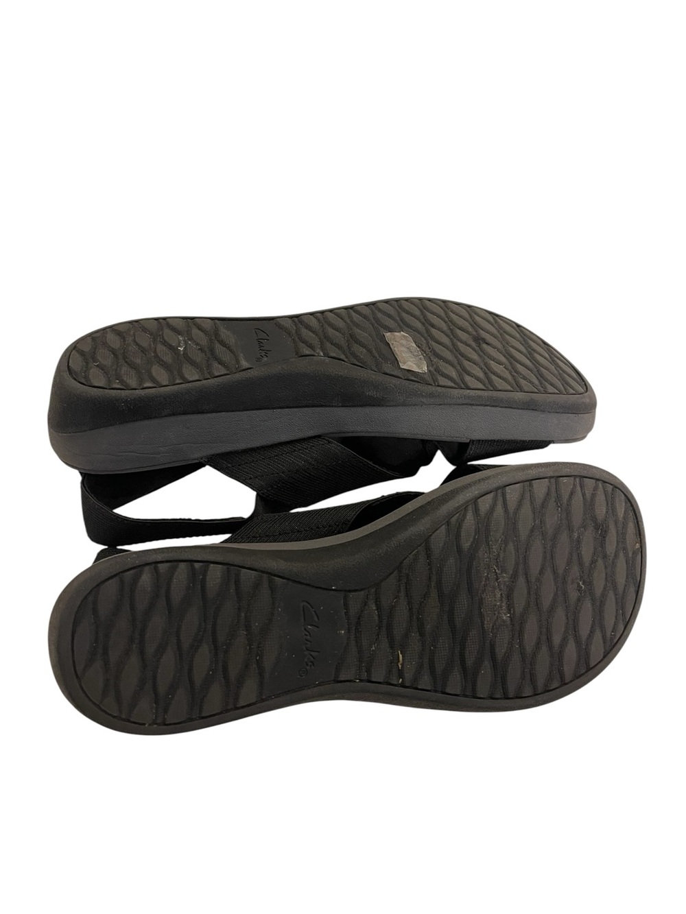 Clarks Arla Kaydin Black Crisscross Elastic Sandals for Women Shoes - Picture 5 of 6